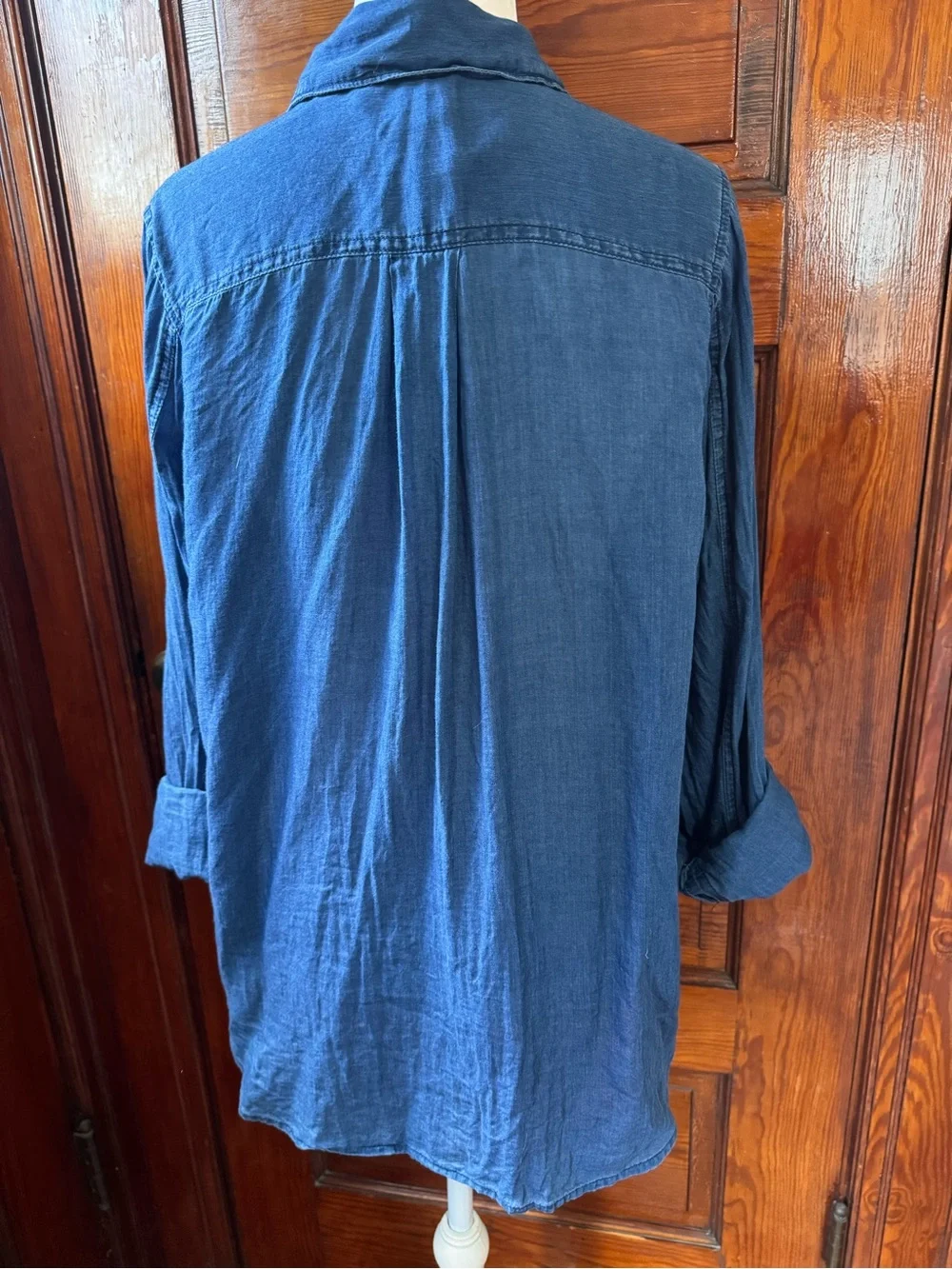 J.Crew Indigo Gauze Popover Shirt – Women’s Size 8